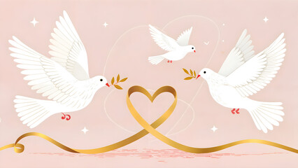 bird of love background
