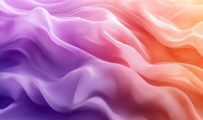 Obraz premium violet and peach gradient flow design, header banner, Generative AI