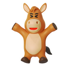 Happy Horse Mascot Animal 3D