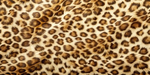 Close-up Detailed Texture of a Luxurious Animal Print Fabric with a Soft, Silky Sheen and a Natural, Realistic Appearance