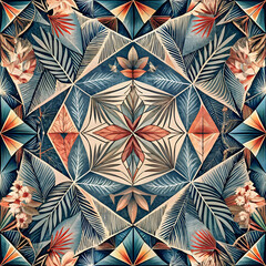 seamless pattern with triangles