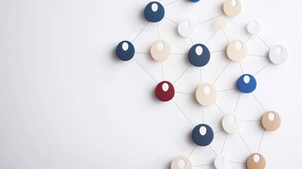 Obraz premium Vibrant wall decor, an abstract arrangement of colorful circles in a modern design