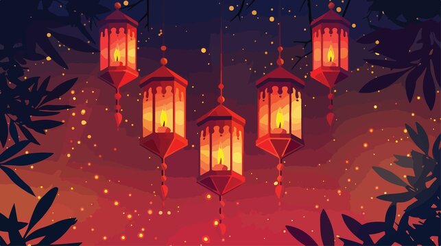 Festive Diwali Lantern Decor, Hanging Classic Style