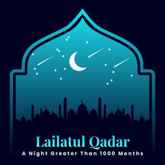 Creative Lailatul Qadar Theme - Perfect for Spiritual Reflections