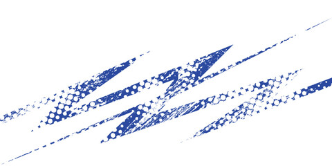 Fototapeta premium Dots halftone blue and dark blue color pattern gradient grunge texture background. Dots pop art sport style vector illustration.