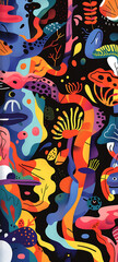 Obraz premium background with splashes