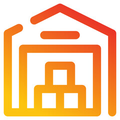 Fototapeta premium Warehouse Icon 