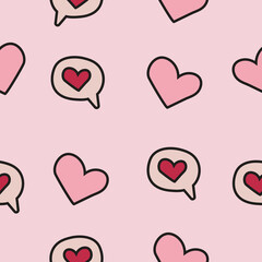 Valentine pattern seamless. Heart shape pattern for valentine design