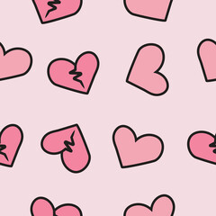 Valentine pattern seamless. Heart shape pattern for valentine design