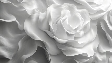Monochromatic Rose Petals: A Study in Texture and Light
