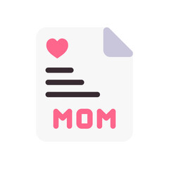 mom document flat style