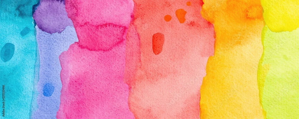 Poster splattered watercolor idea. a vibrant watercolor background featuring a blend of colorful stripes cr