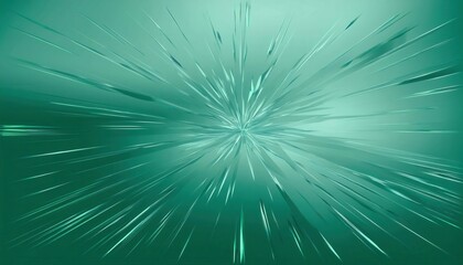 Obraz premium dynamic teal burst with radiating light streaks, symbolizing energy, motion, and focus for abstract design and futuristic concepts