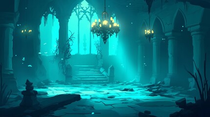 illustration landscape theme for wallpaper