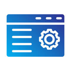 Program Flat Gradient Icon