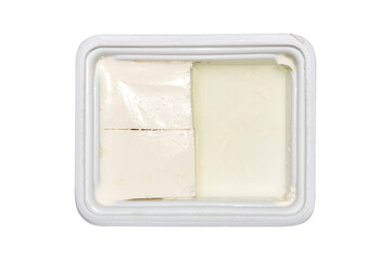 Sheep's milk cheese.Cheese is a fermented milk product.Cheese background.Brynza is a pickled cheese.