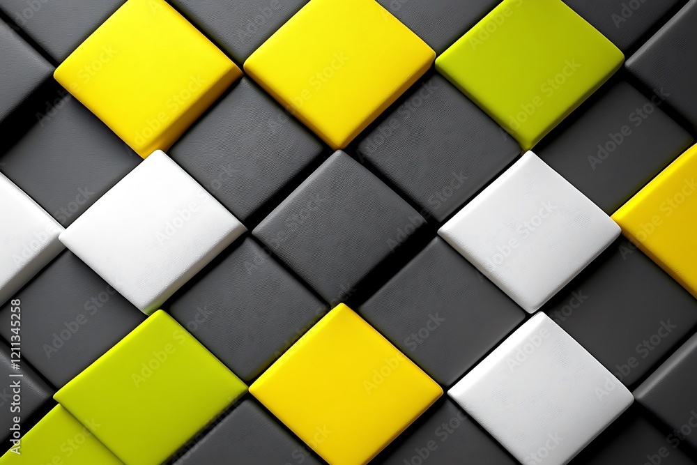 Poster abstract colorful geometric square pattern design