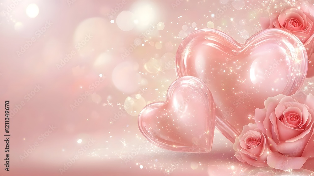 Poster heart shaped chocolate valentine s gift surrounded by a bouquet of fresh red roses arranged on a sof