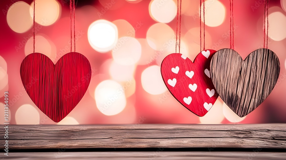 Poster Colorful heart in vivid and striking hues placed against a bright radiant gradient background creating a dynamic and festive Valentine s Day vibe
