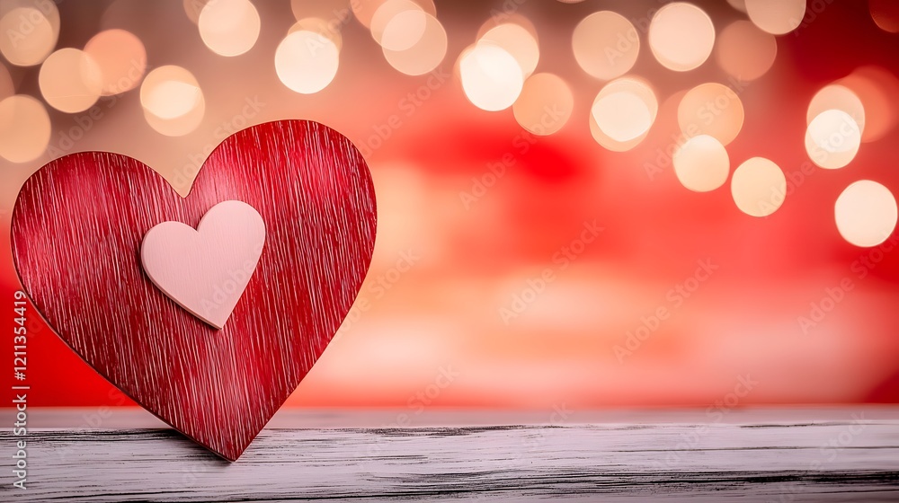 Poster vibrant and dynamic heart shaped in a variety of bright and bold colors set against a glowing gradie