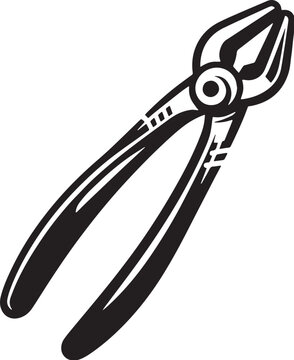 black and white pliers tool clip art preview