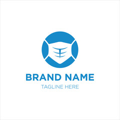 Fototapeta premium Mask Vector Logo Template for Virus Prevention