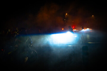  15 de enero 2025 concentración motera pingüinos desfile de antorchas en Valladolid España