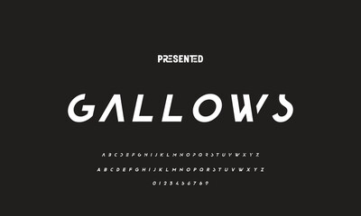 Abstract modern urban alphabet fonts. Typography sport, technology, fashion, digital, future creative logo font. vector illustration