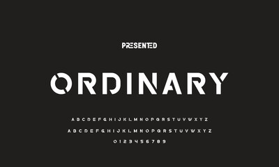 Abstract modern urban alphabet fonts. Typography sport, technology, fashion, digital, future creative logo font. vector illustration