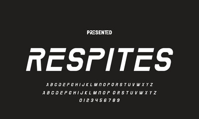 Abstract modern urban alphabet fonts. Typography sport, technology, fashion, digital, future creative logo font. vector illustration