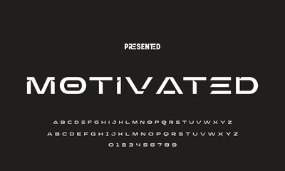 Abstract modern urban alphabet fonts. Typography sport, technology, fashion, digital, future creative logo font. vector illustration