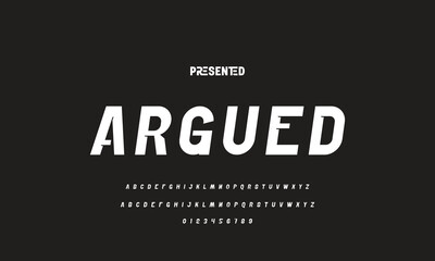 Abstract modern urban alphabet fonts. Typography sport, technology, fashion, digital, future creative logo font. vector illustration