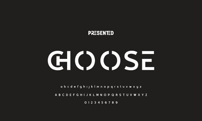 Abstract modern urban alphabet fonts. Typography sport, technology, fashion, digital, future creative logo font. vector illustration