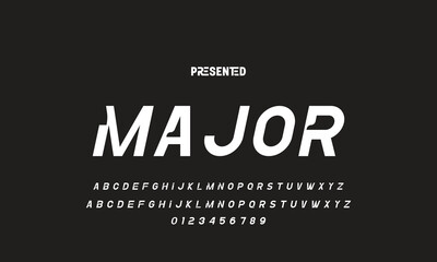 Abstract modern urban alphabet fonts. Typography sport, technology, fashion, digital, future creative logo font. vector illustration