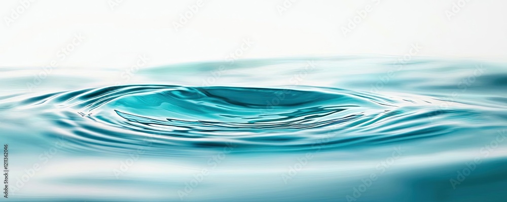 Aufkleber water watercolor concept. calm water surface creating gentle ripples and reflections in a serene set