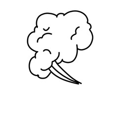 Comic fart Cloud 