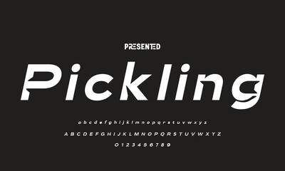 Modern Bold Font. Regular Italic Number Typography urban style alphabet fonts for fashion, sport, technology, digital, movie, logo design, vector illustration