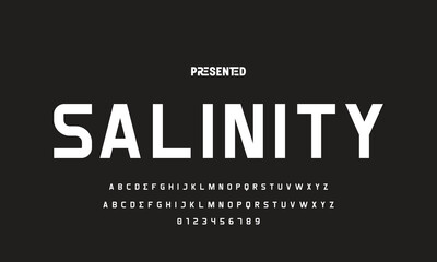 Modern Bold Font. Regular Italic Number Typography urban style alphabet fonts for fashion, sport, technology, digital, movie, logo design, vector illustration