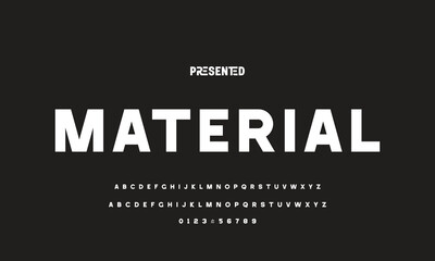 Modern Bold Font. Regular Italic Number Typography urban style alphabet fonts for fashion, sport, technology, digital, movie, logo design, vector illustration