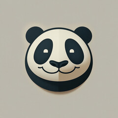 Smiling Panda Cartoon