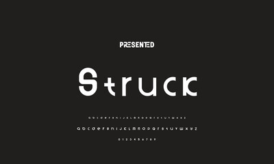 Modern Bold Font. Regular Italic Number Typography urban style alphabet fonts for fashion, sport, technology, digital, movie, logo design, vector illustration