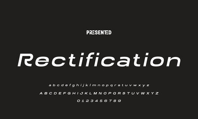 Modern Bold Font. Regular Italic Number Typography urban style alphabet fonts for fashion, sport, technology, digital, movie, logo design, vector illustration