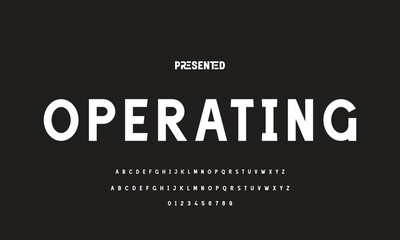 Modern Bold Font. Regular Italic Number Typography urban style alphabet fonts for fashion, sport, technology, digital, movie, logo design, vector illustration