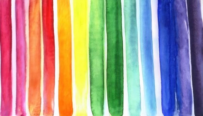 vibrant watercolor rainbow stripes pattern with bold color transitions, ideal for design, art projects, and creative background