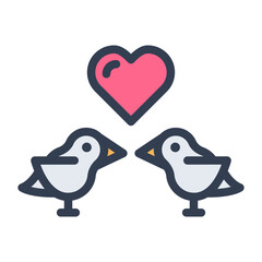 Bird Love filled Style