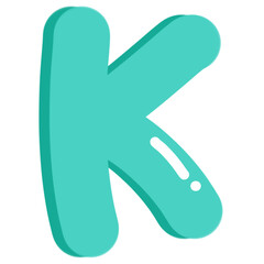 Alphabet letter k