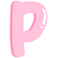 Alphabet letter p