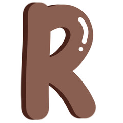 Alphabet letter R