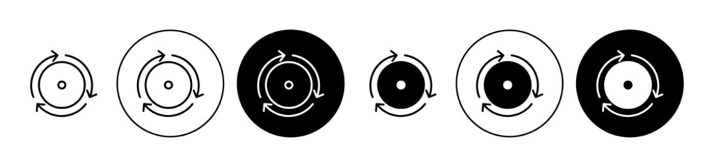 Consistency icons set in black filled and stroke line style