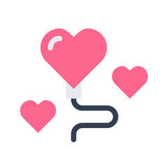 Love Balloon flat Style